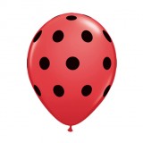 5 '' Balloon Red Polka Dot